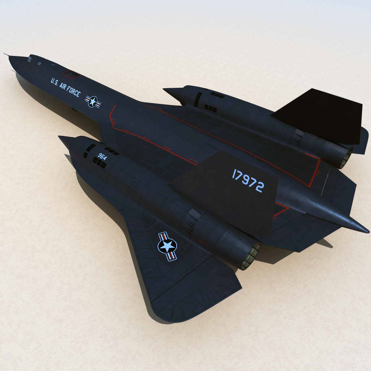 3d sr-71 blackbird