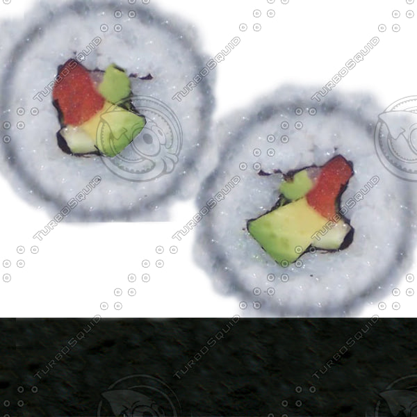 3d model sushi roll