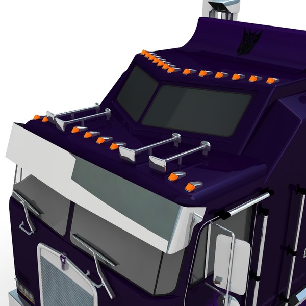 cabover truck decepticon 3d model