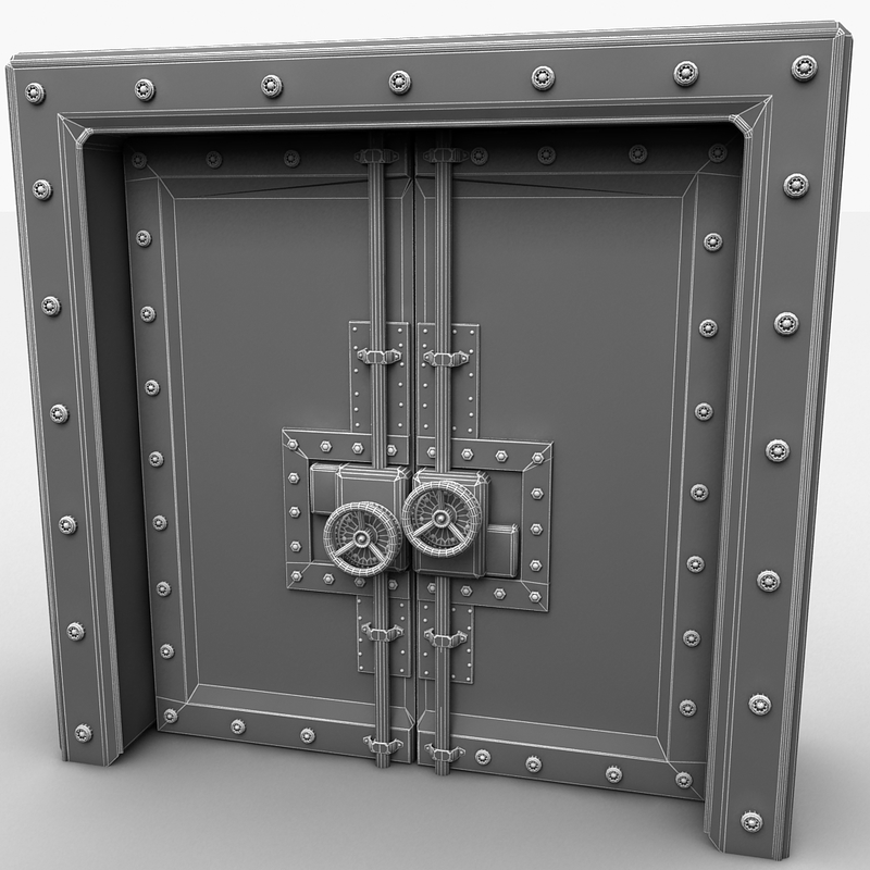 metal door 3d 3ds