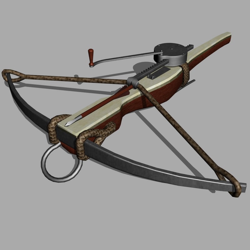 3d model of crossbow bow