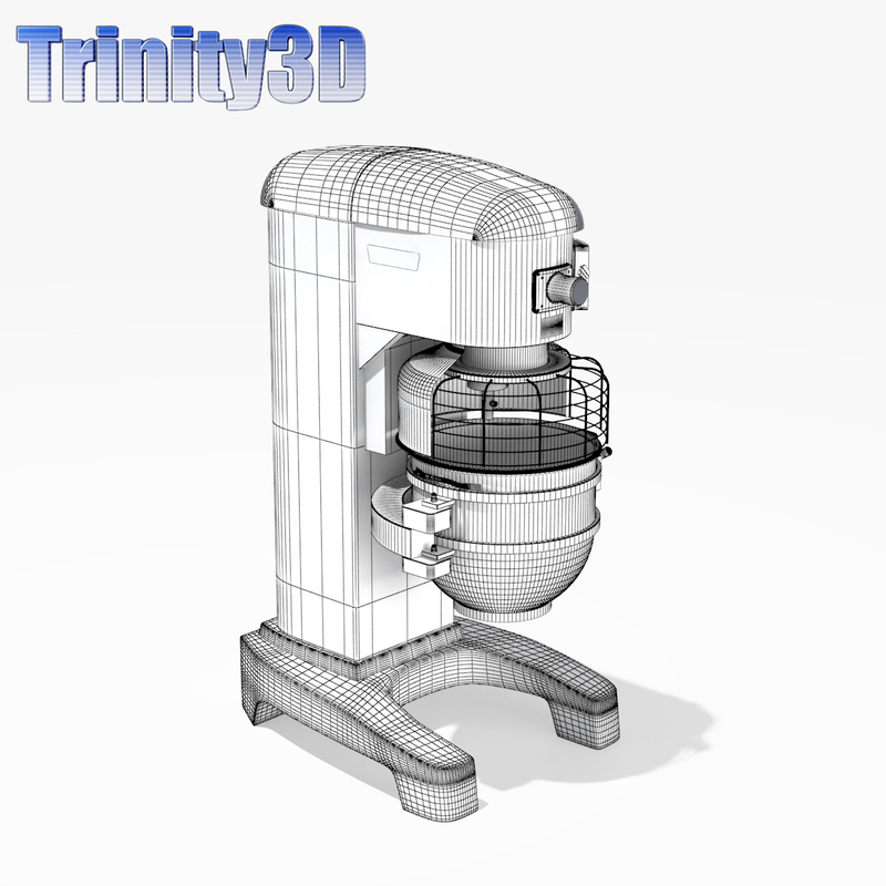 hobart industrial mixer 3d model