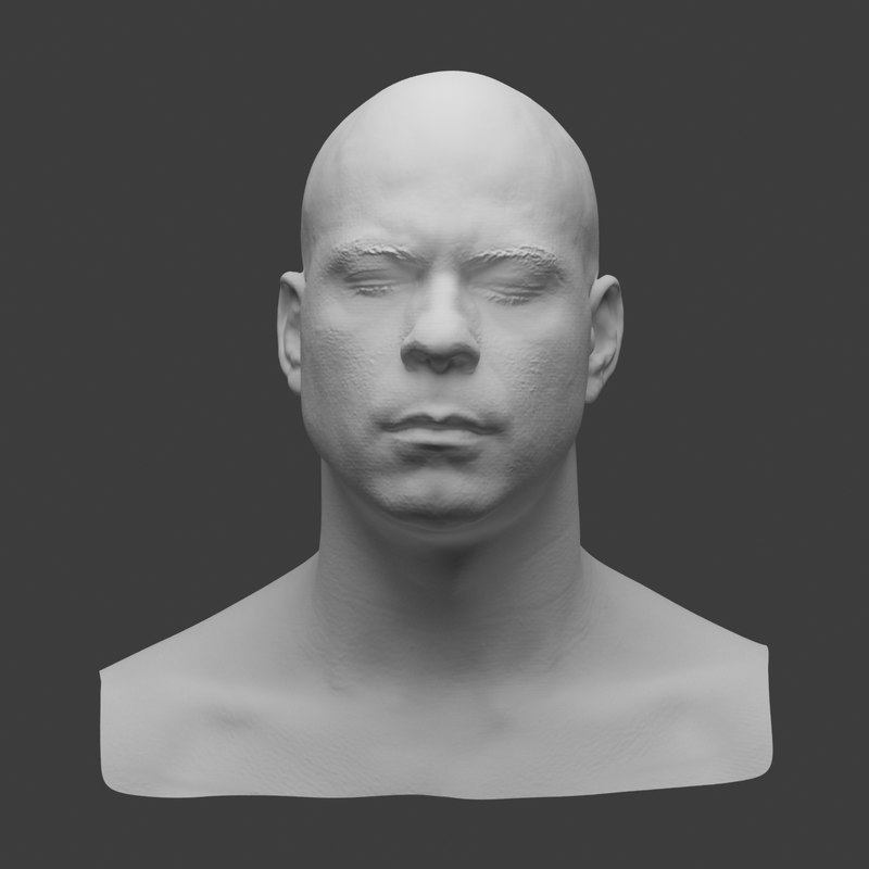 3d model scan head