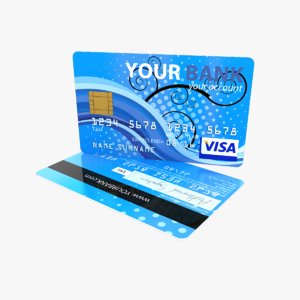 credit card 3d model
