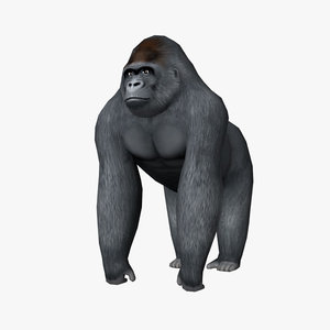 3d model gorilla edge loop