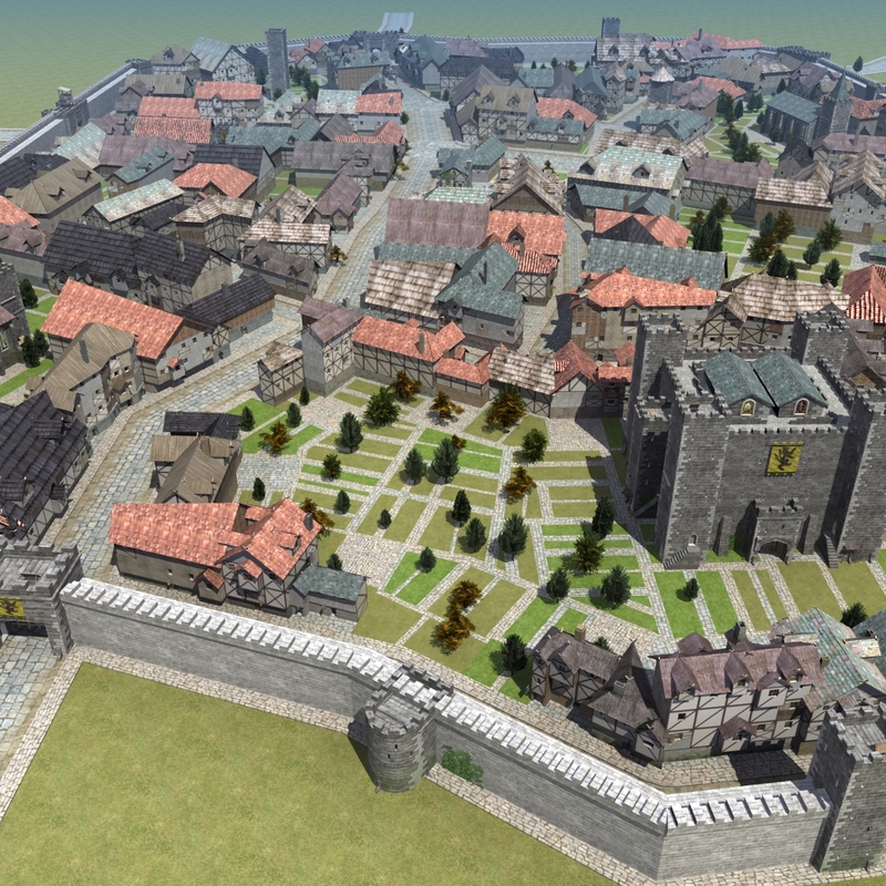 max medieval walled town