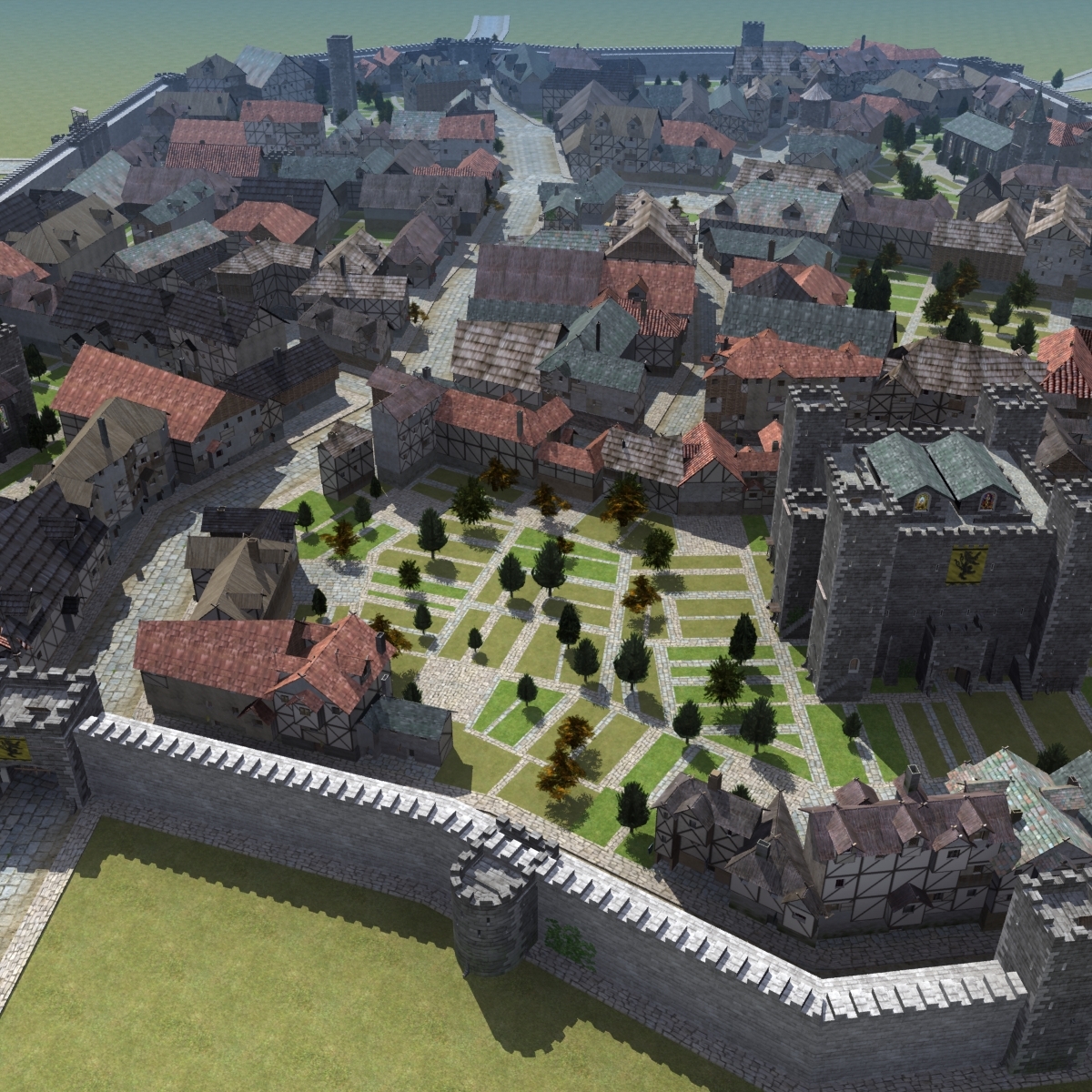 max medieval walled town