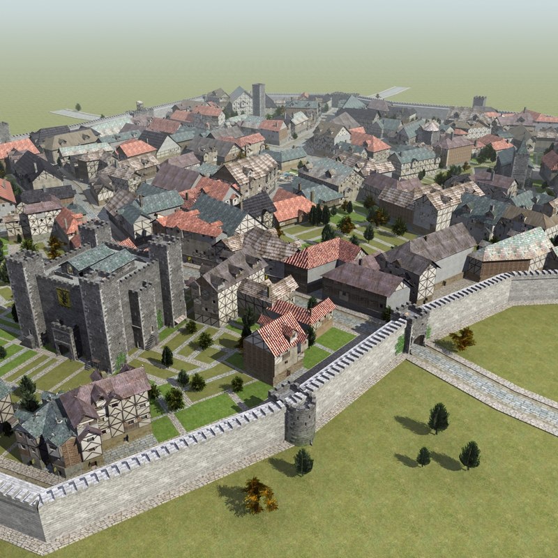 max medieval walled town