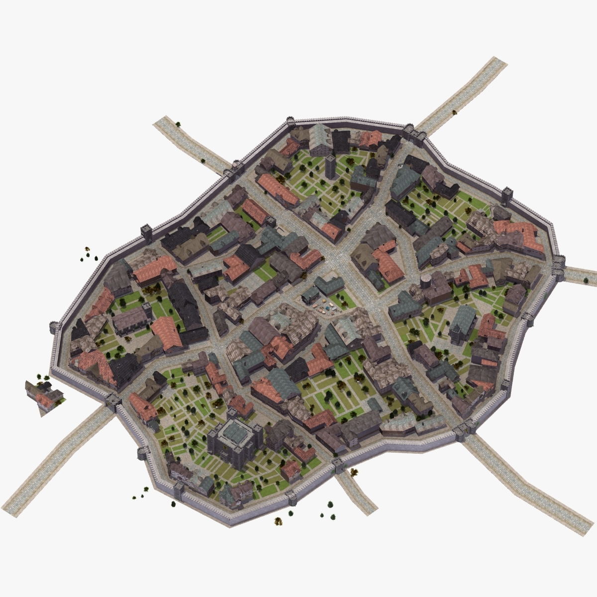 max medieval walled town