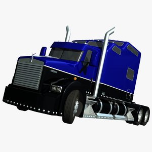 3d model t800 truck custom studio