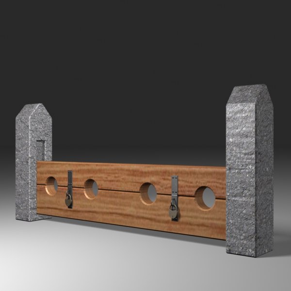 3d Medieval Stocks