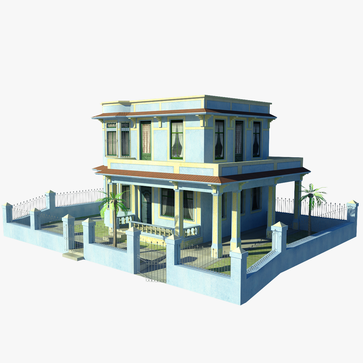 cuban house 3d max