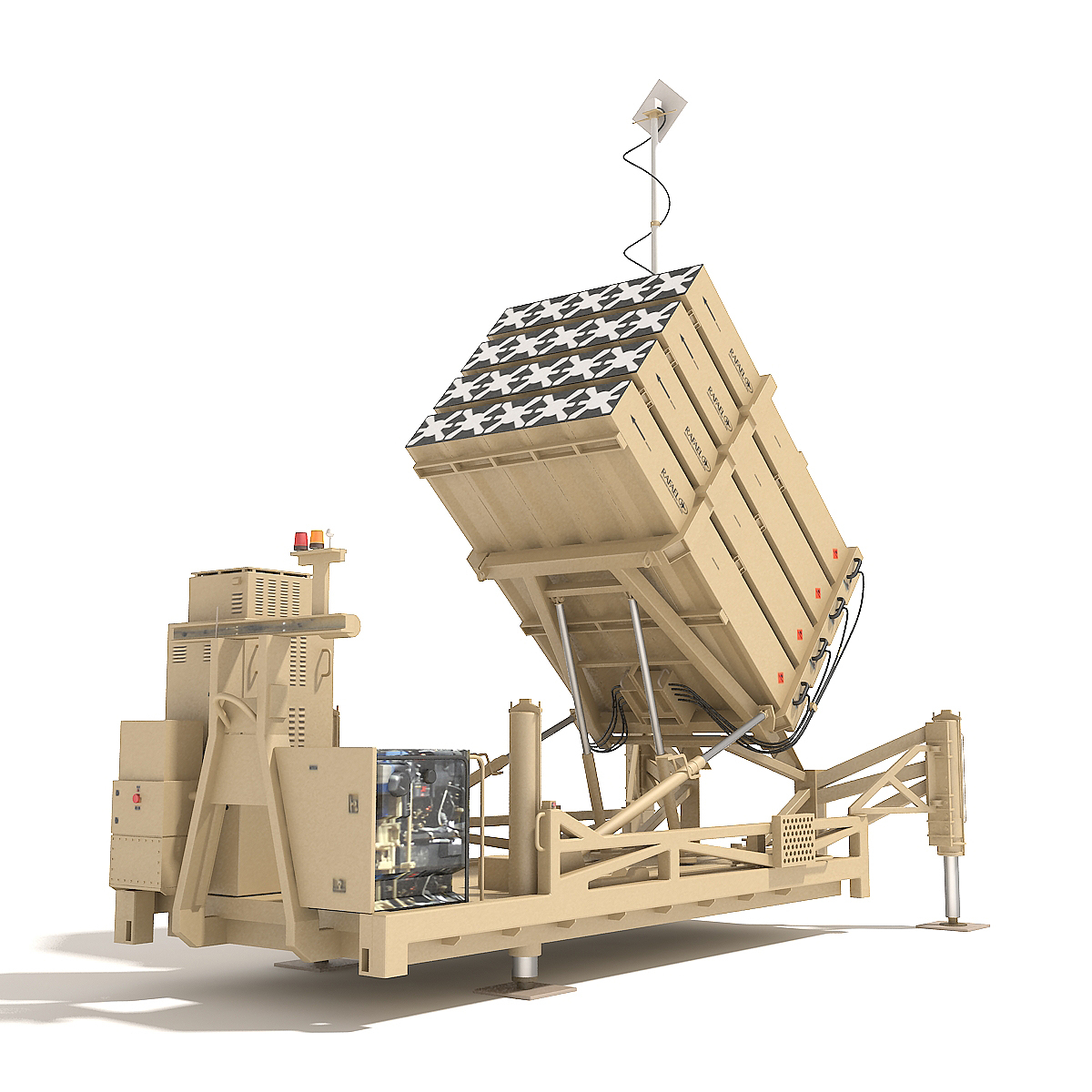 3d model of iron dome
