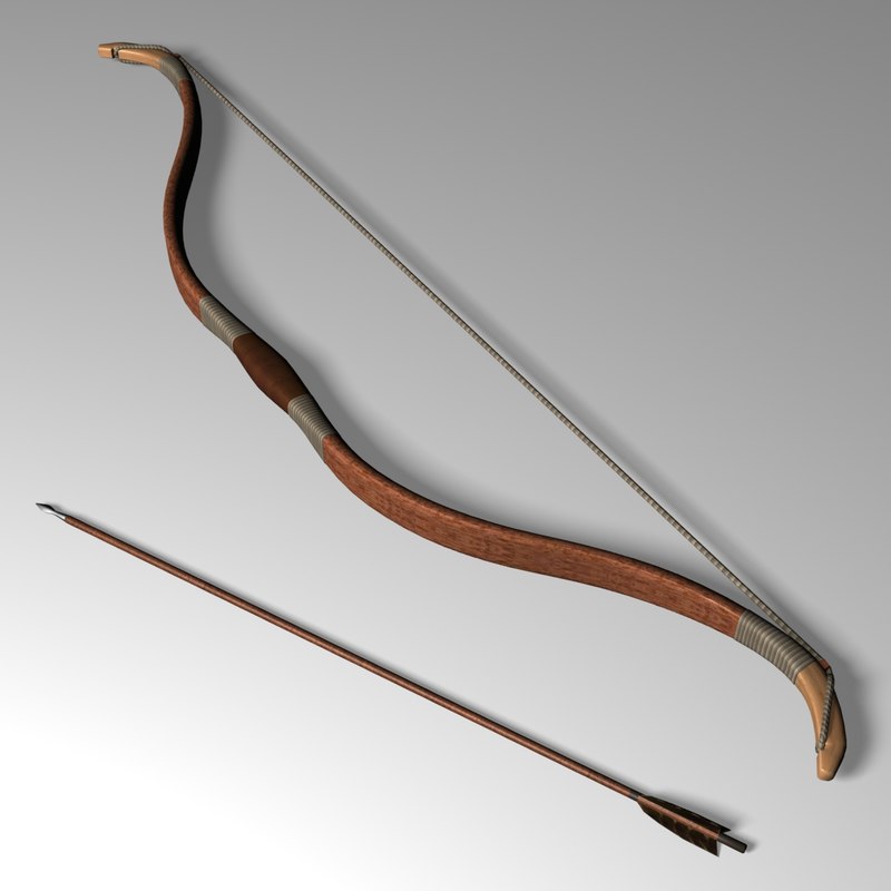 3d model bow mongol