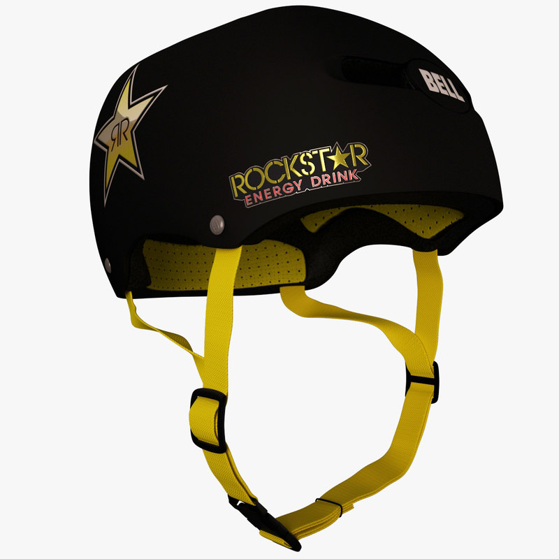 bell helmet rockstar edition 3d model