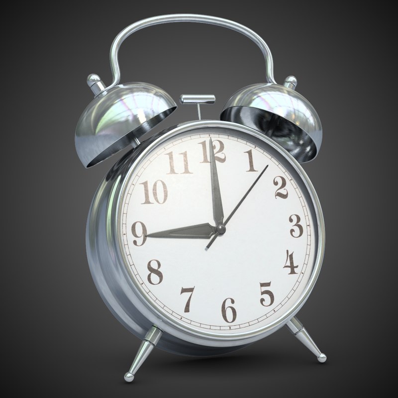 alarm clock 3d max
