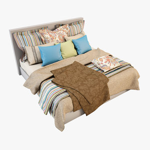 3ds max bedcloth bed