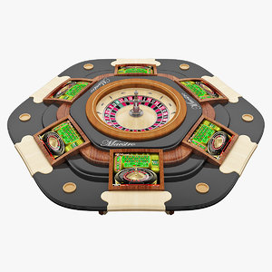 roulette table 3d max