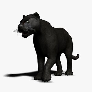 black panther 3d model