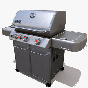 weber genesis barbeque grill 3d max