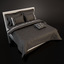 bedcloth bed 3d obj