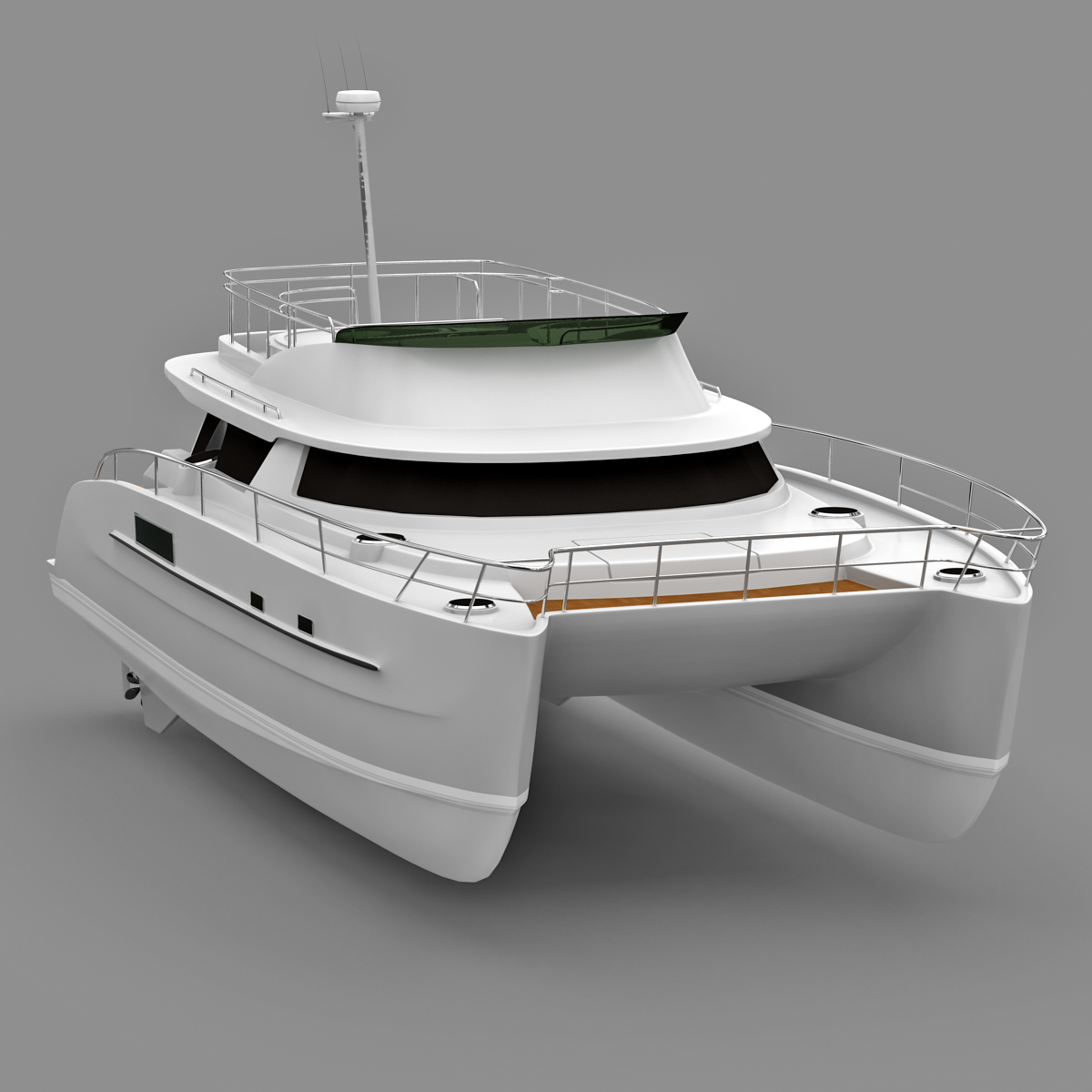 Cruise Catamaran Cumberland 44 - catamaran 3d model free