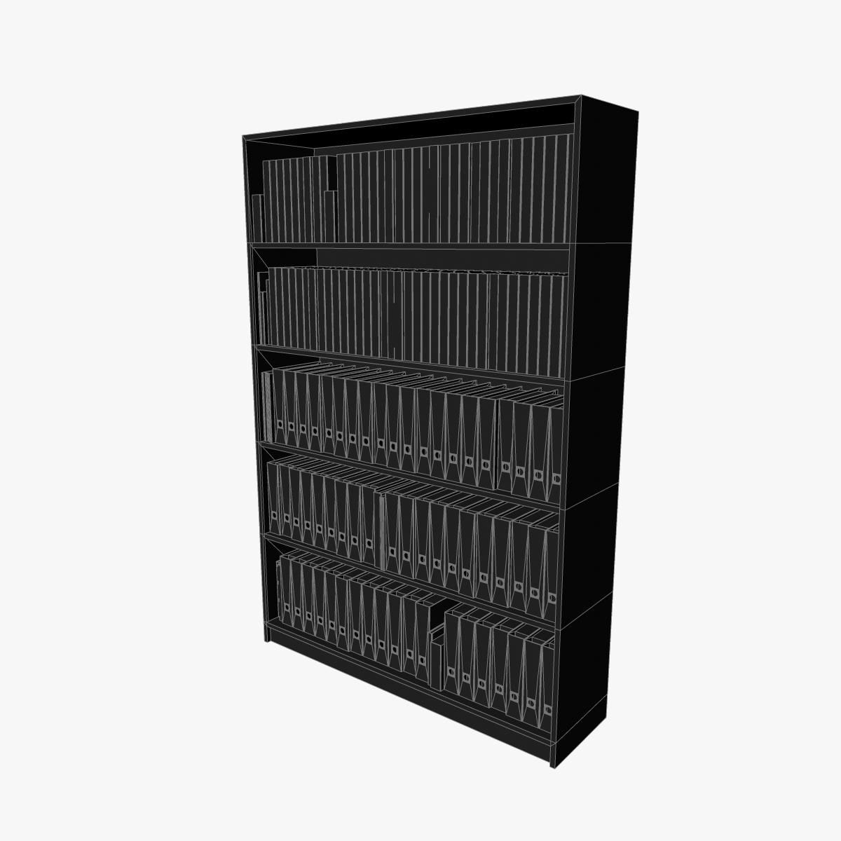 3d model of file storage shelving