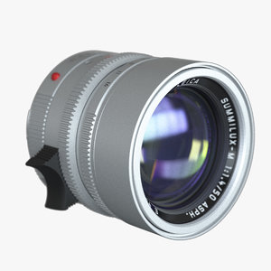 lens leica summilux-m 50mm 3d max