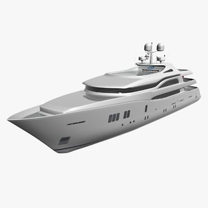 yacht 3d model