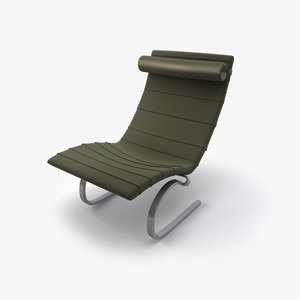 3d amelia lounge chair model