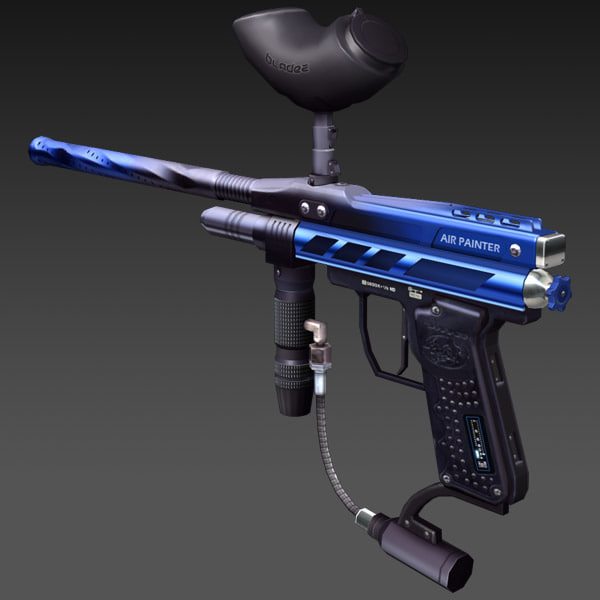 3d paintball gun model