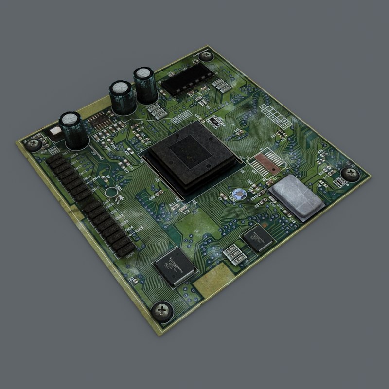 printed circuit board 3d model