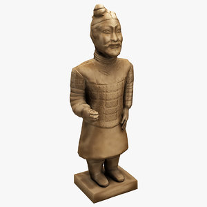 3d model china terracotta warrior 3