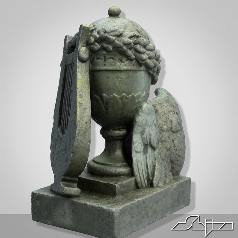 owl headstone 3d max