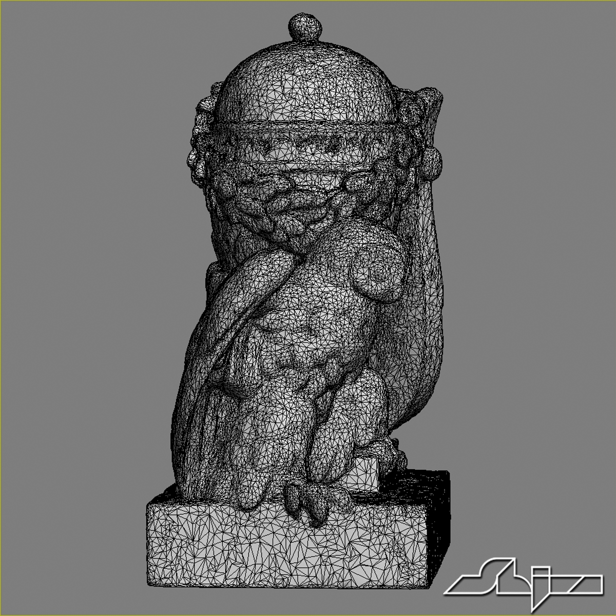 owl headstone 3d max