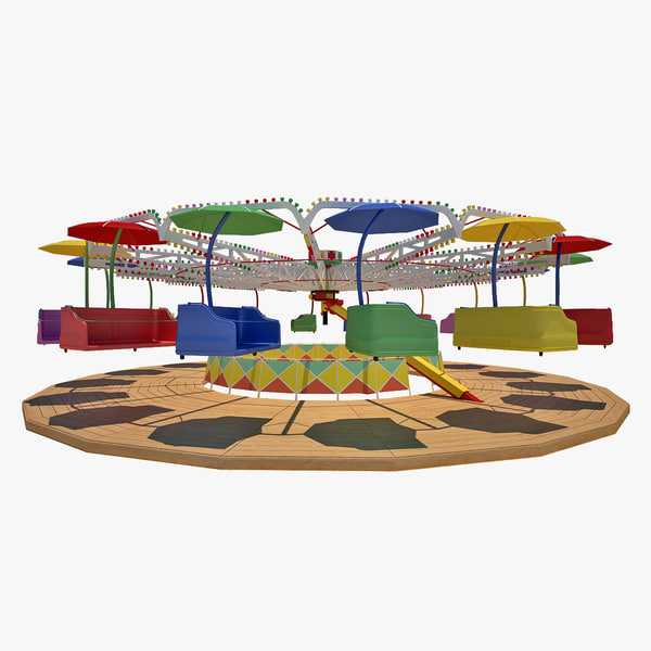 3d carousel modeled model