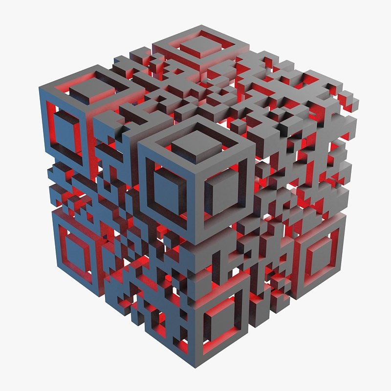 qr code 3d model