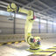 3d industrial robot arm model