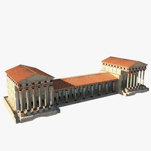 3ds max ancient greek palace