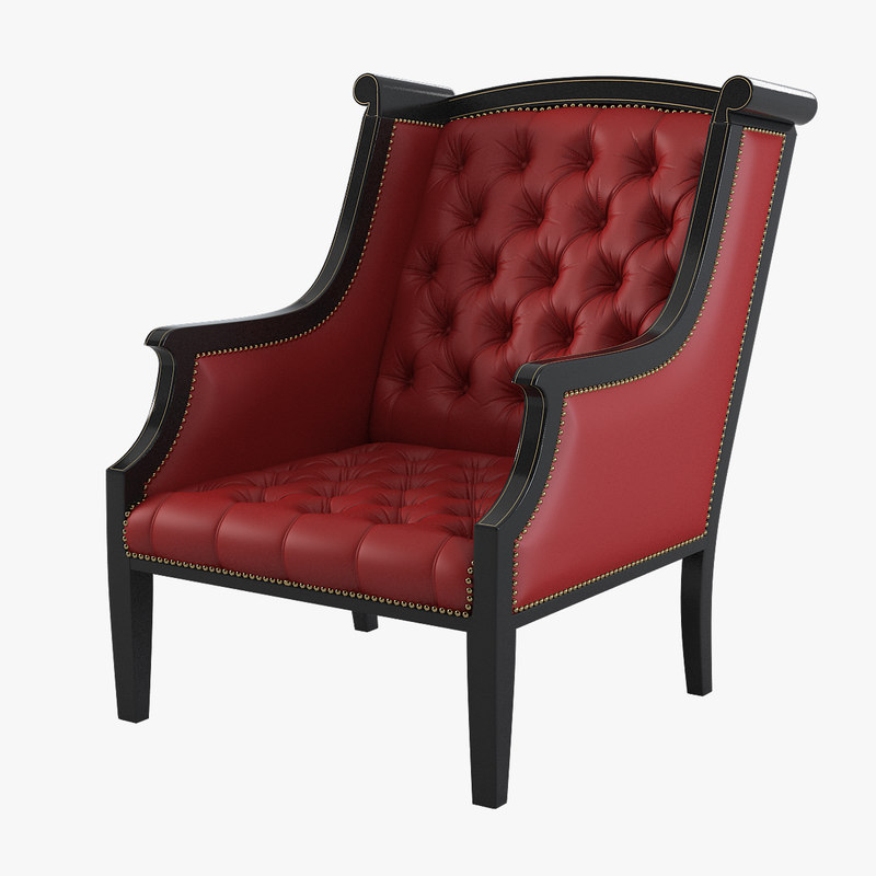 Tufted Chair Armchair 3d Model