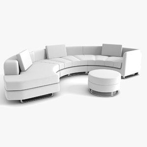 3dsmax leather sofa