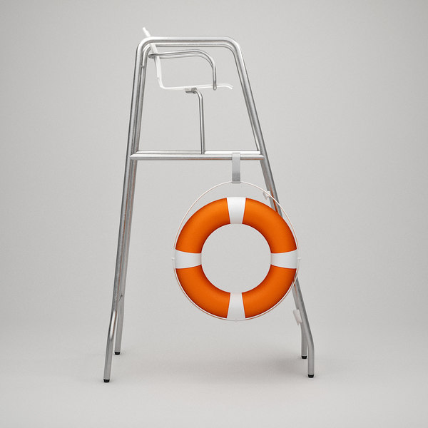 lifeguard chair 3d 3ds