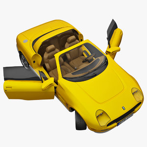 realistic sports car tomaso 3d obj