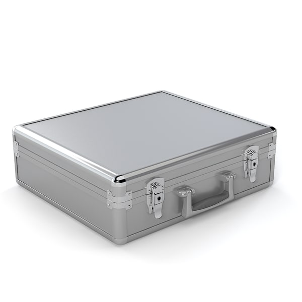 3d aluminum briefcase