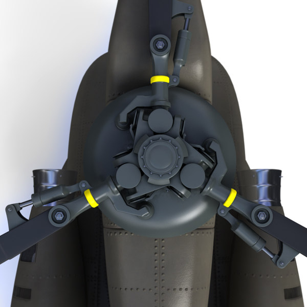 3d chinook helicopter model