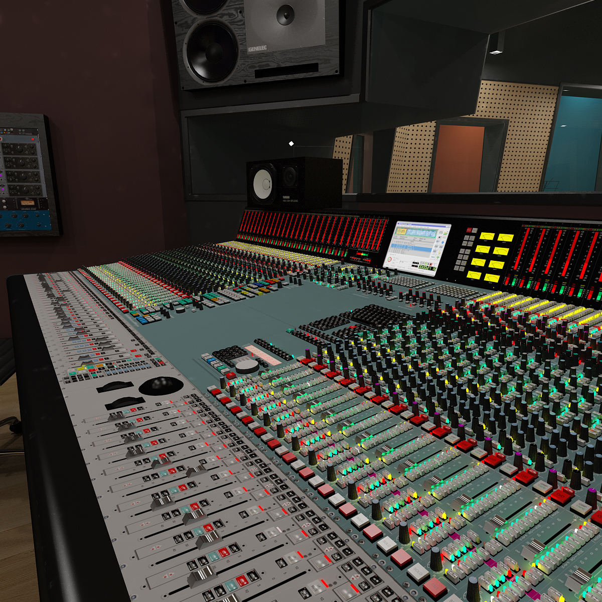 neve mastering console 3d model 