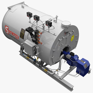 3d realistic industrial boiler senergy
