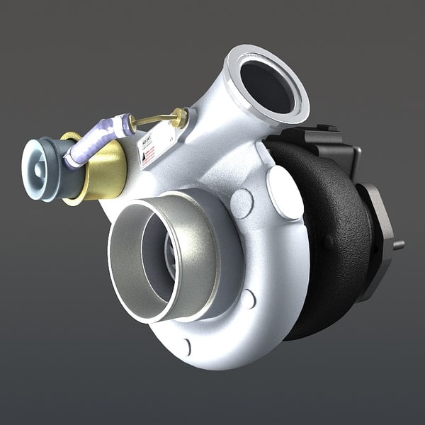 3d turbocharger turbo model