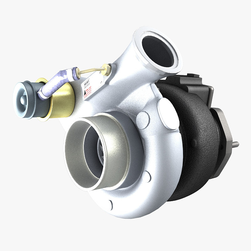 3d turbocharger turbo model