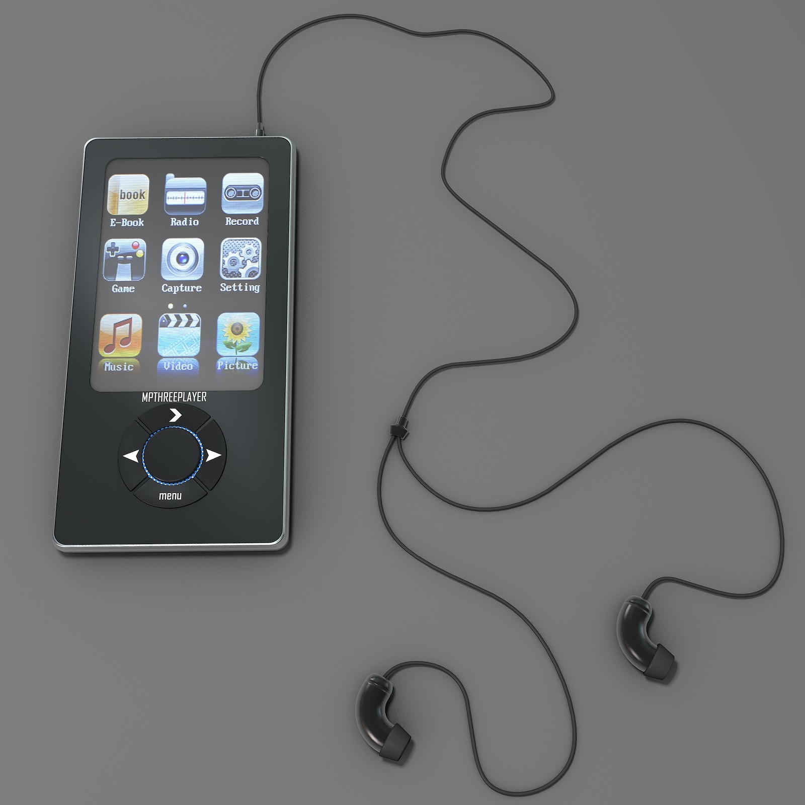 player mp3player 3d c4d
